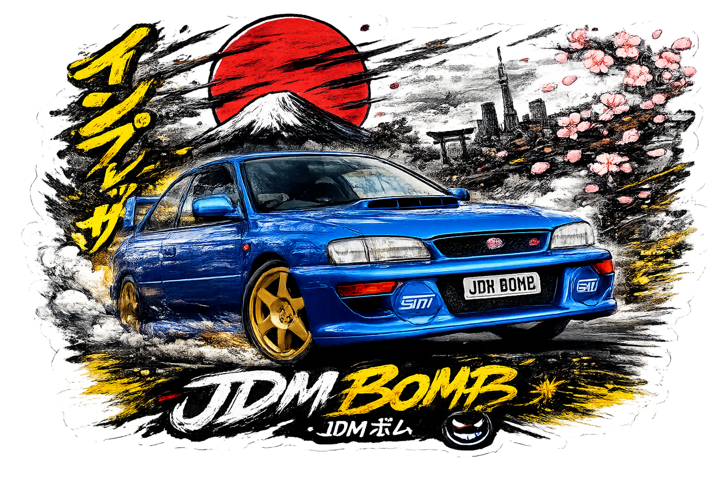 Impreza B22 JDM Vinyl Sticker | JDM Bomb