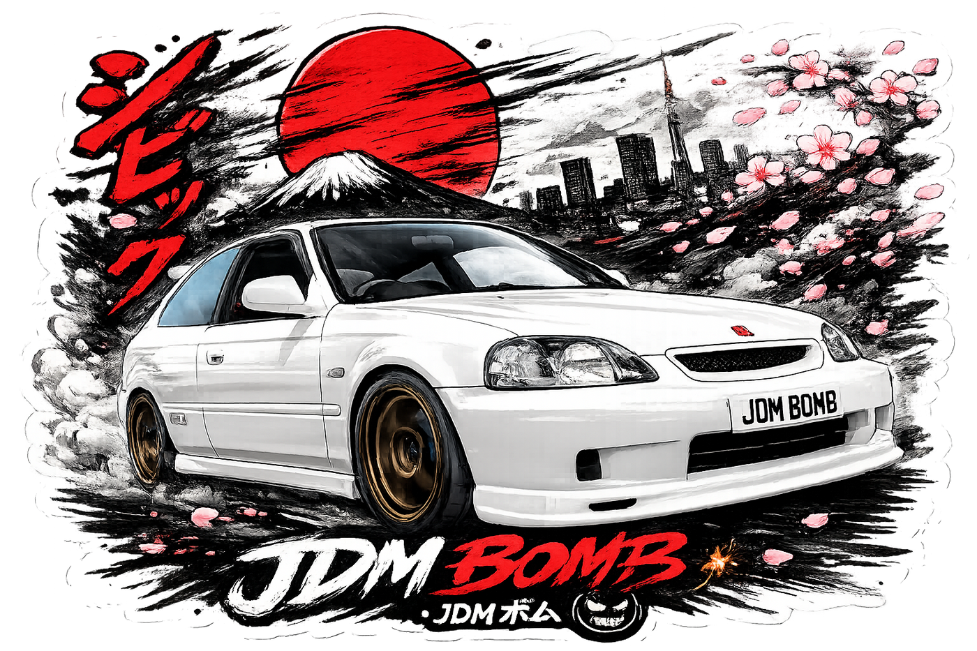 EK9 JDM Vinyl Sticker | JDM Bomb