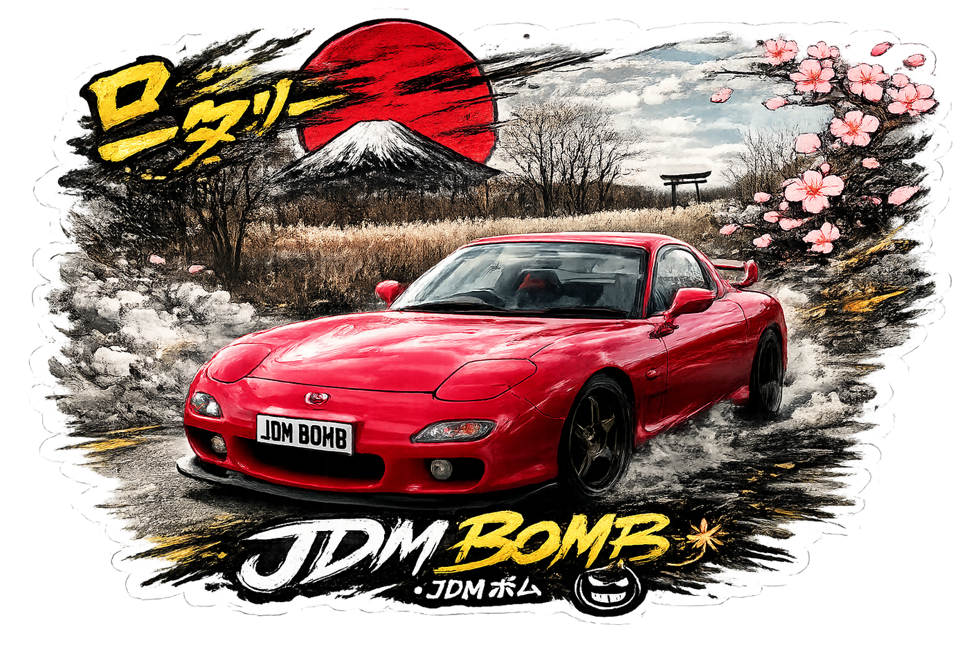 RX-7 JDM Vinyl Sticker | JDM Bomb